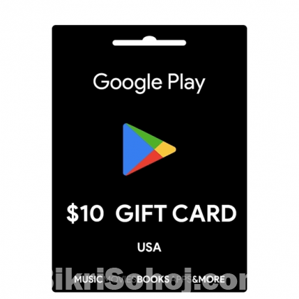 10$ Google Play Gift Card